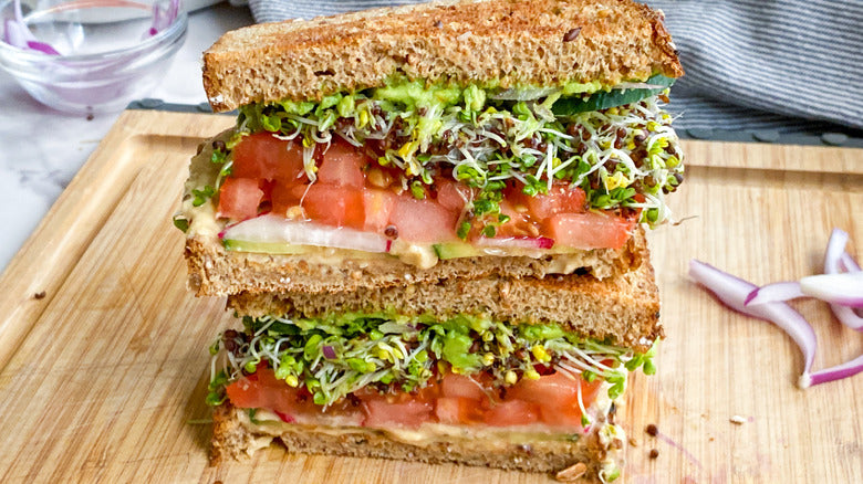 Loaded veggie sandwich